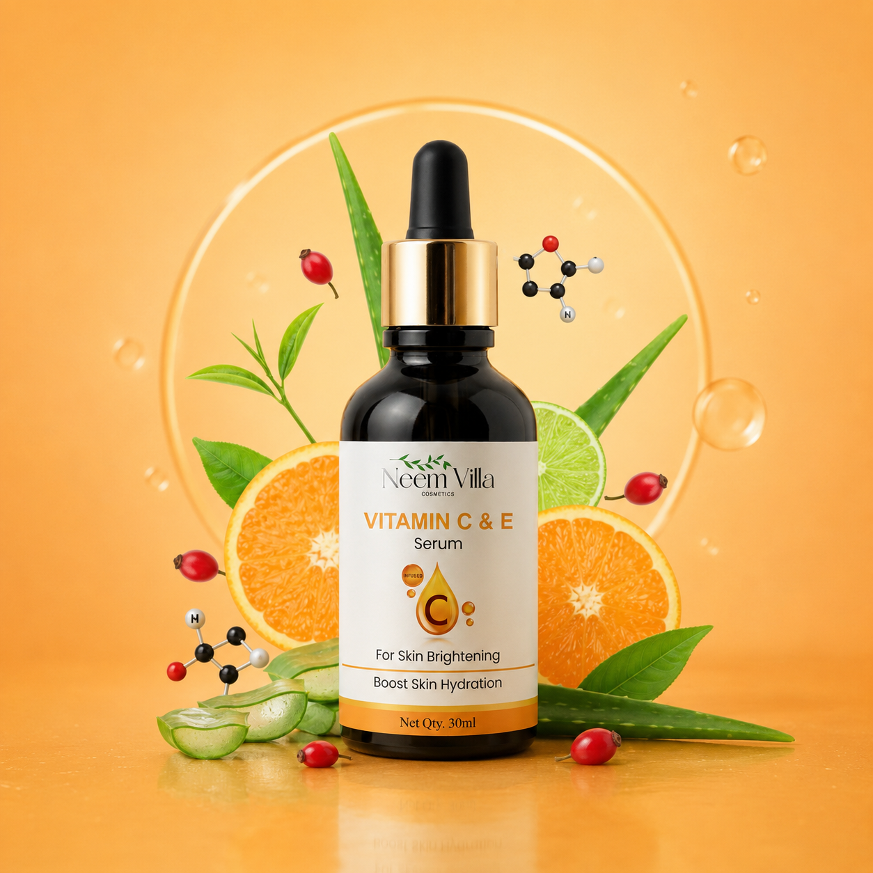 Neem Villa Vitamin C & E Face Serum (30ml)