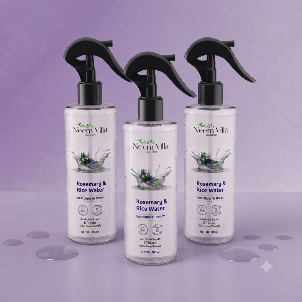 Neem Villa Rosemary & Rice Water Hair Growth Spray